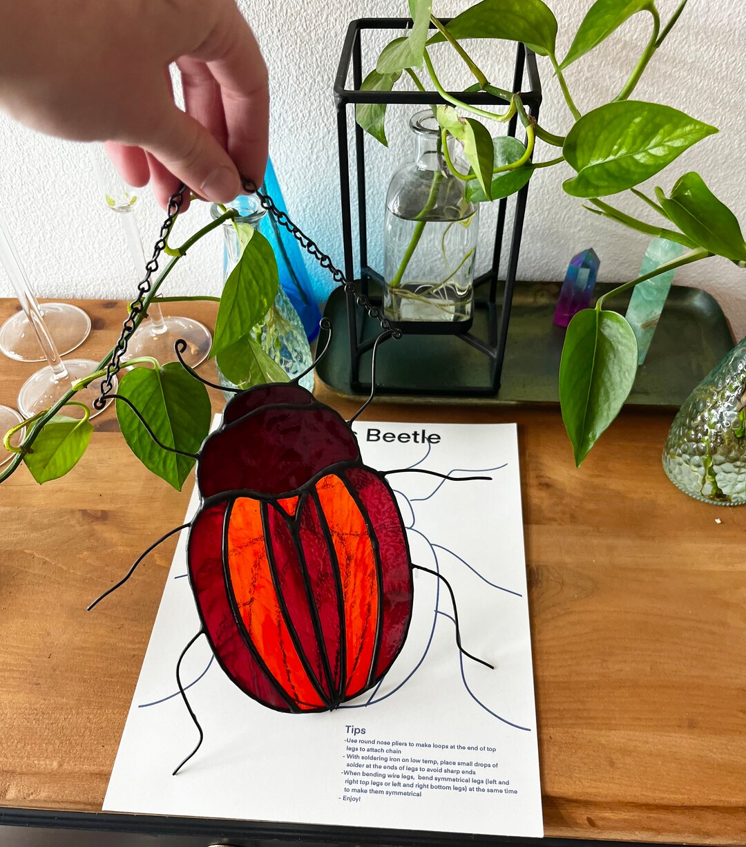 Beetle Bug Stained Glass PDF Pattern - Etsy