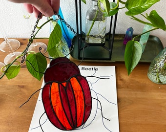 Beetle Bug Stained Glass PDF Pattern