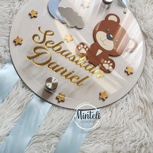 Newborn Baby Birth Stats Board Wood and Acrylic, 3d Style, Nursery ...