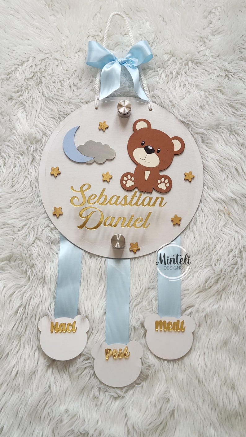 Newborn Baby Birth Stats Board Wood and Acrylic, 3d Style, Nursery ...