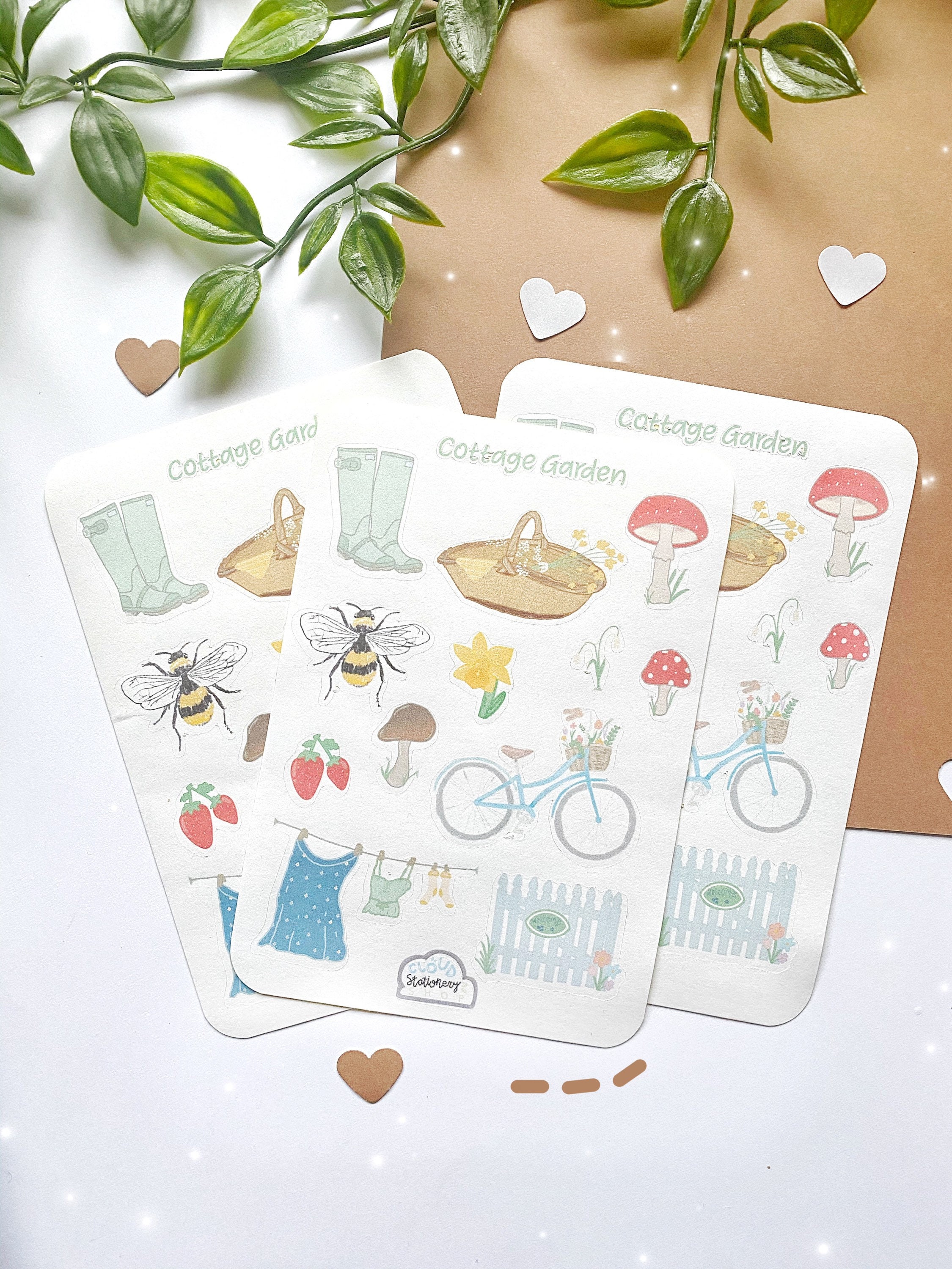 Cottage Garden Sticker Pack Etsy