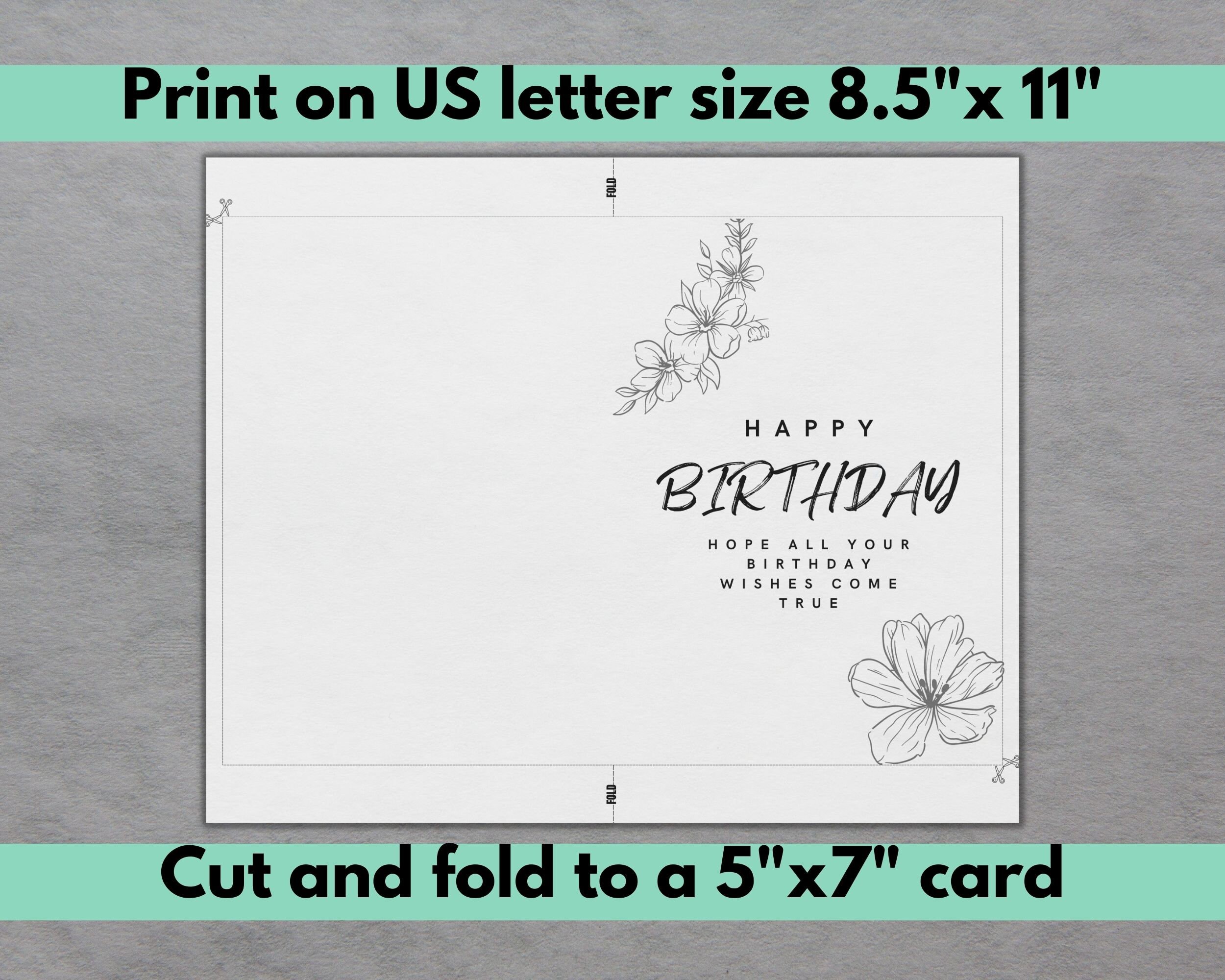 Printable Birthday Card Birthday Card Printable Digital Birthday Cards ...
