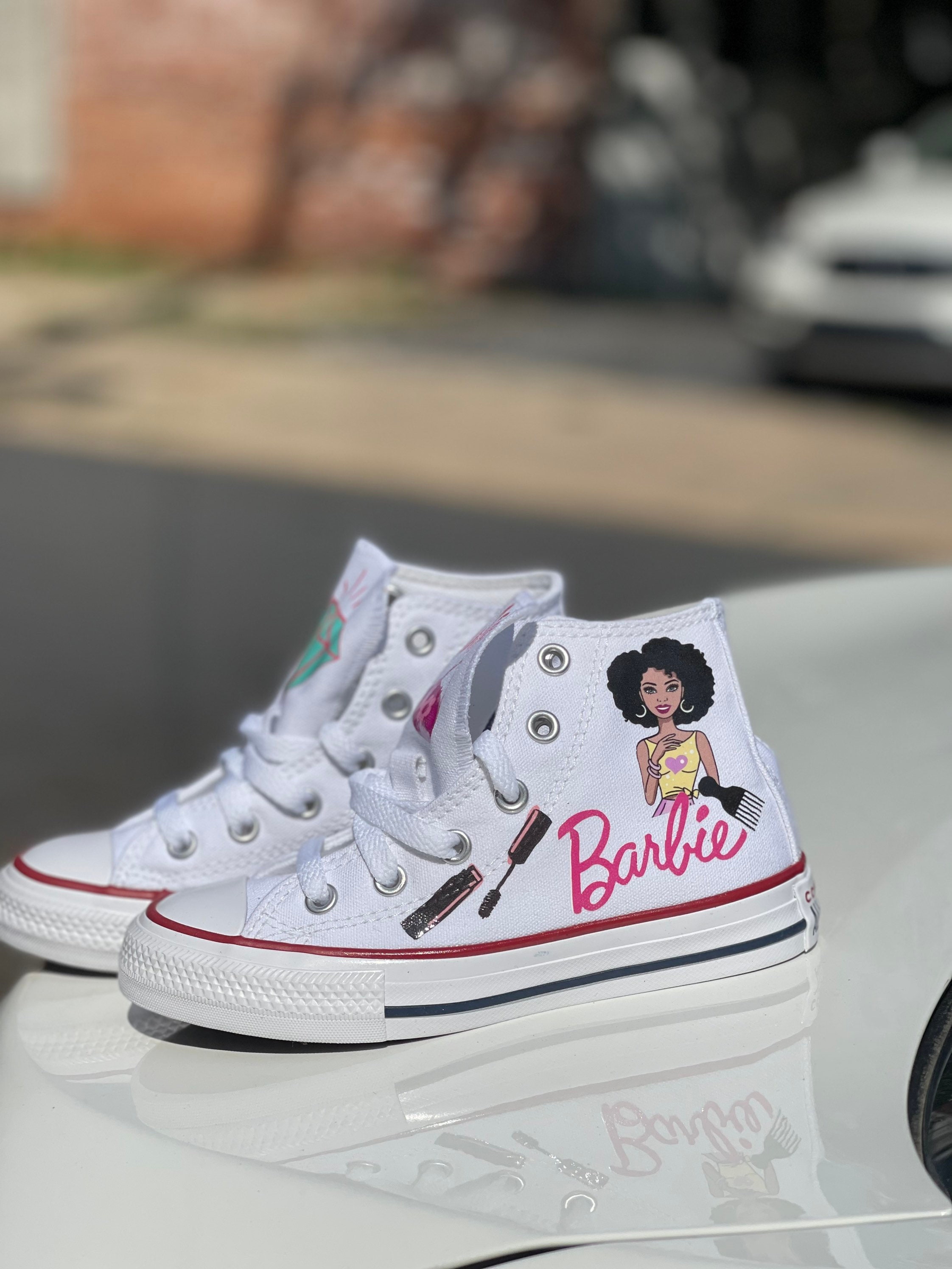 Black Barbie genuine converse , free shipping, high top ... Black Barbie genuine converse , free shipping, high top ...
