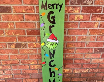 Merry Grinchmas Christmas Countdown LED Sign
