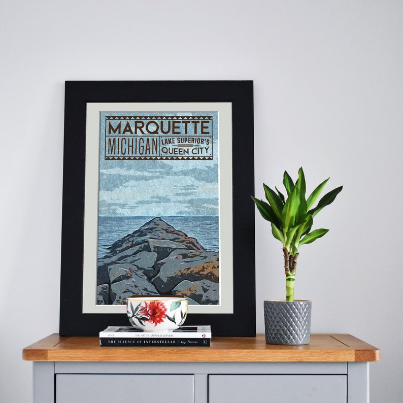 Marquette Vintage Style Art Print image 1