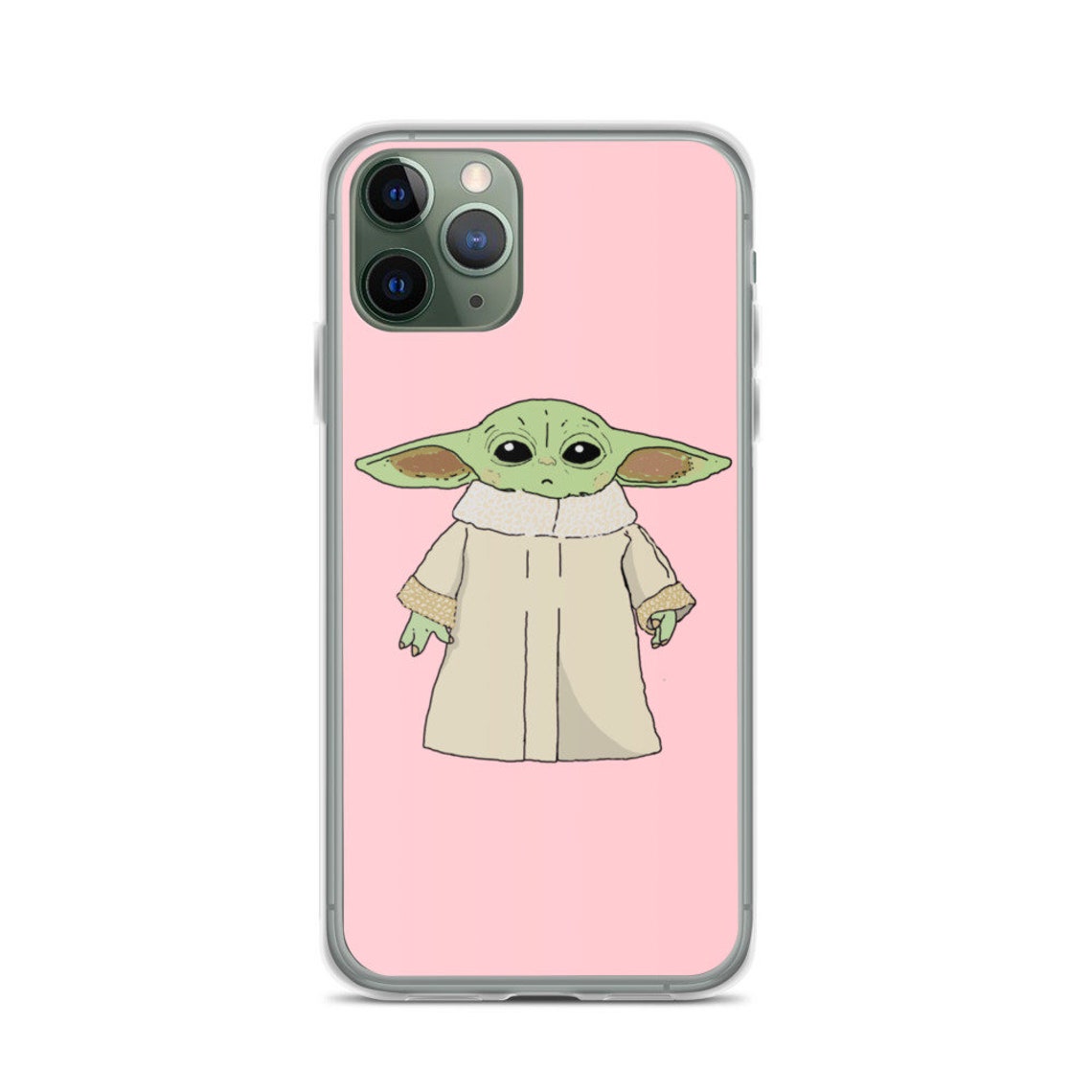 Baby Yoda Pink Iphone Case Etsy