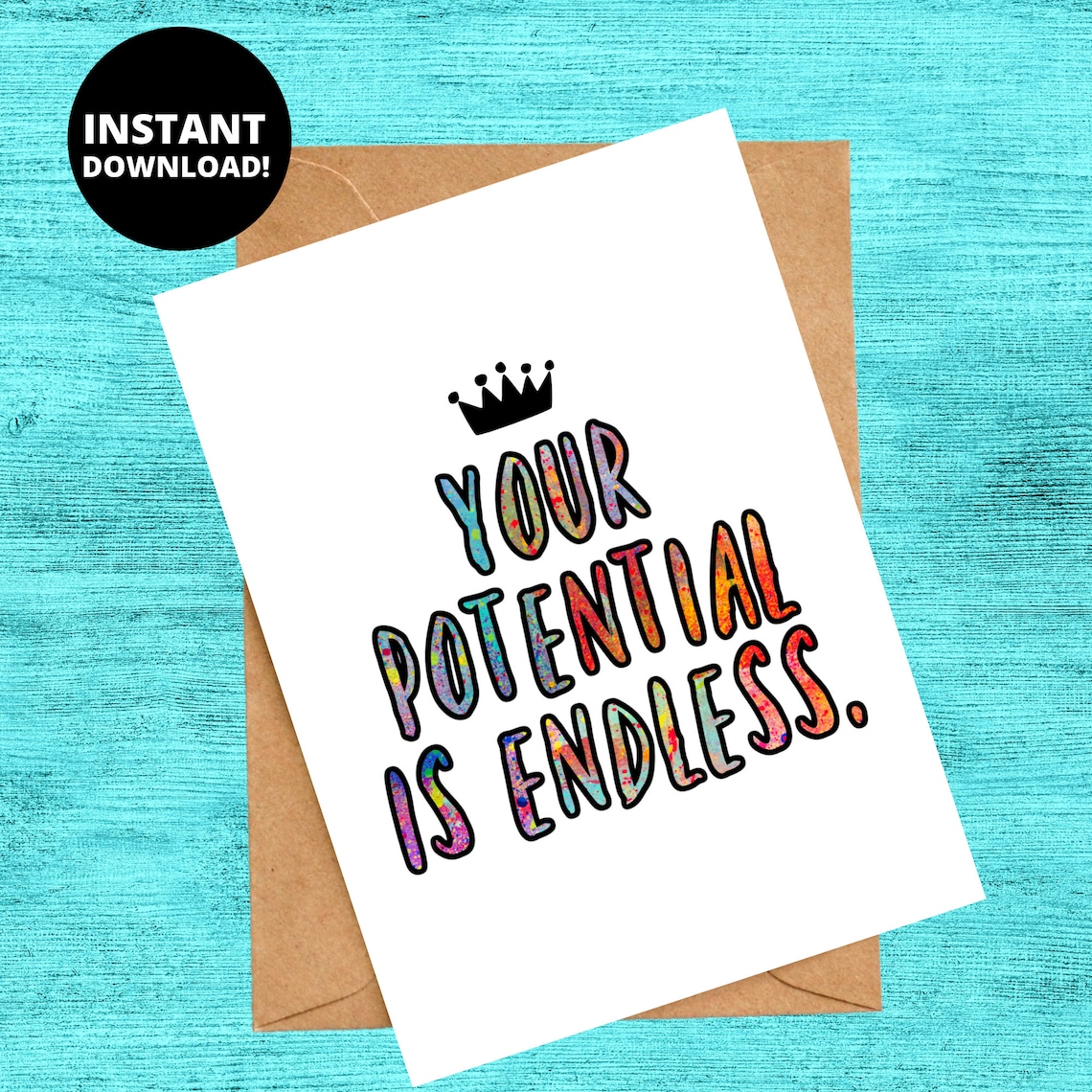 Inspirational Greeting Card Bundle / Printable Instant Etsy