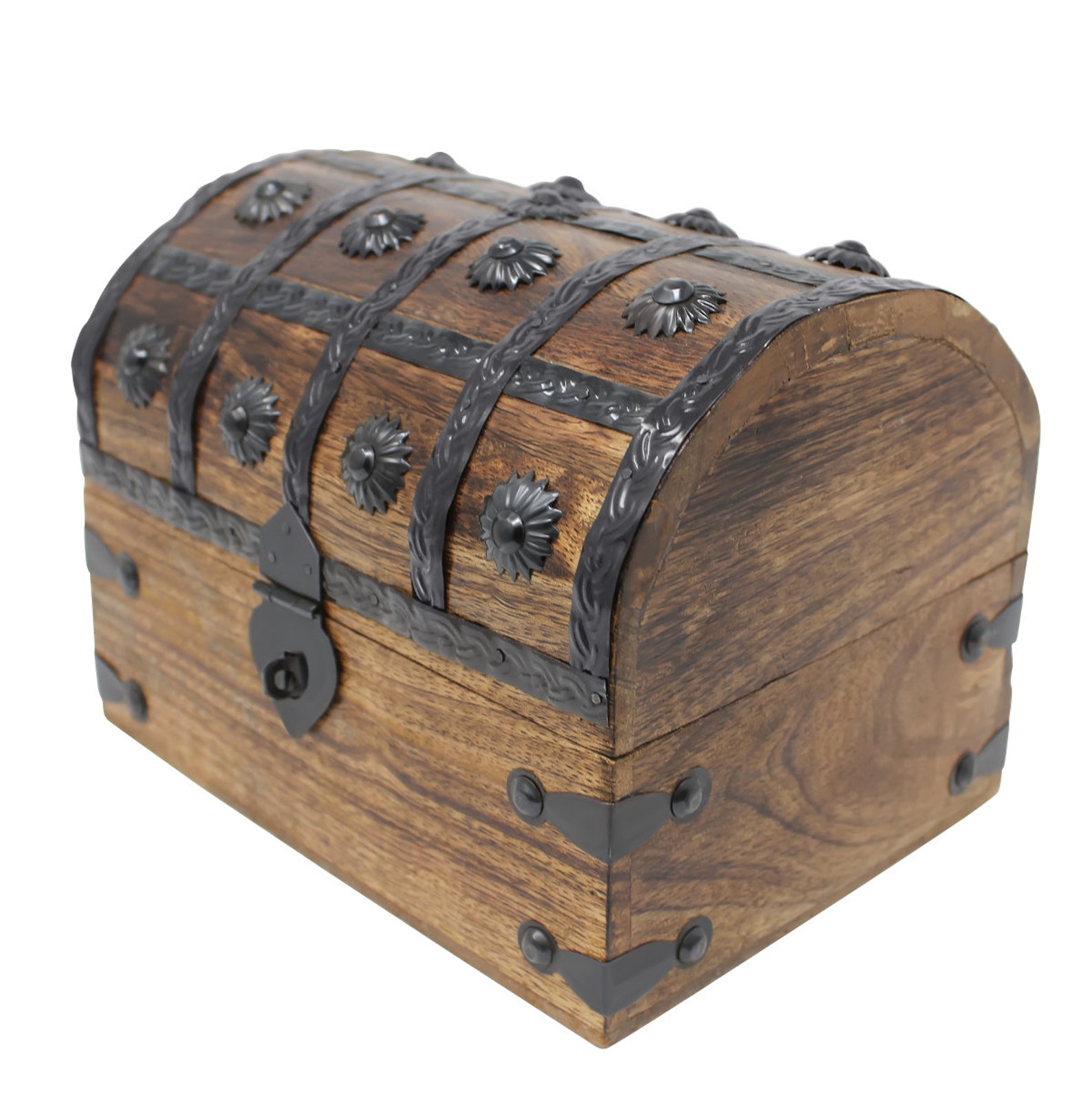 Pirate Treasure Chest Keepsake Wooden Box Large 8 x 6 x Etsy