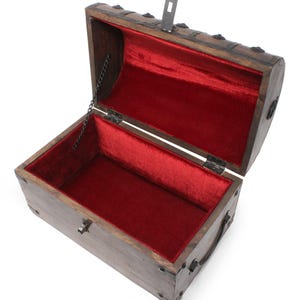 Pirate Wooden Treasure Chest With Luxurious Padded Velvet Lining - Etsy