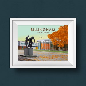 Kunstdruck von Billingham, Stockton-on-Tees, Nordostengland