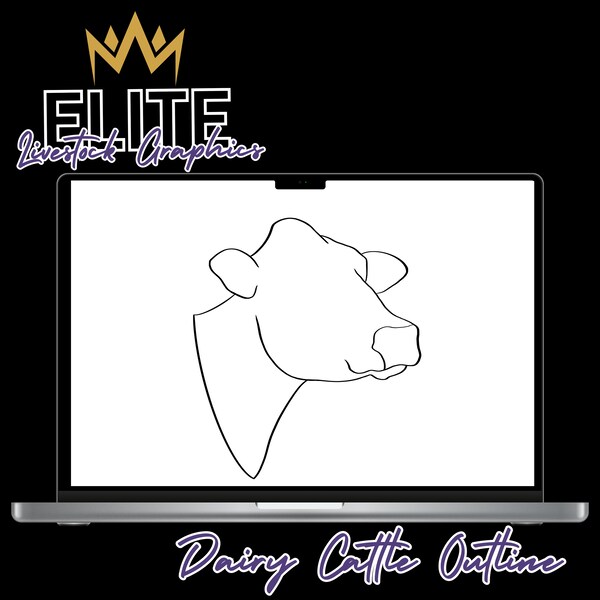 Show Cattle Outline Etsy