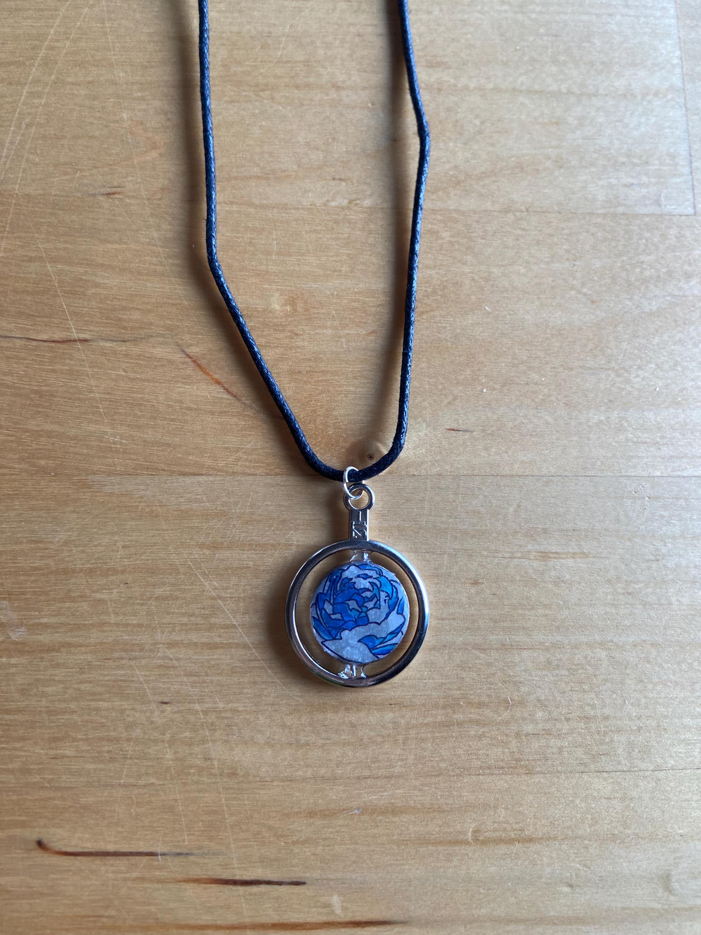 Blue Rose Jinx Necklace - Etsy Blue Rose Jinx Necklace - Etsy