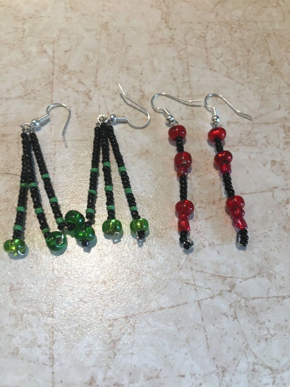 Ladybug and shop cat noir earrings