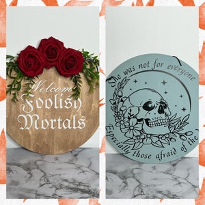 Round 12 inch Wall Decor Gothic Door Hanger Decoration Valentine’s Day love gift