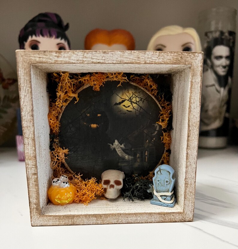 Spooky Halloween Shadow Box Fall Decoration Home Decor Display - Etsy