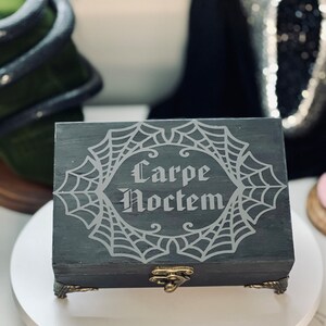 Gothic trinket box Latin Goth gift Jewelry box