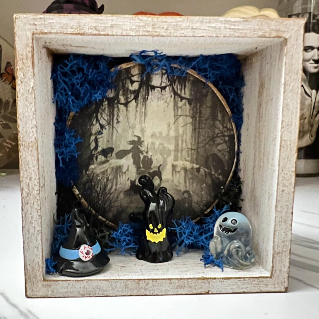 Spooky Halloween Shadow Box Fall Decoration Home Decor Display - Etsy