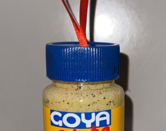 Goya Adobo Seasoning Ornament Christmas Tree Ornaments Latino Foodie Chef Gift