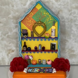 Coco the Book Of Life Day of The Dead Dia De Los Muertos nicho ofrenda altar decoration sympathy, memorial La Catrina