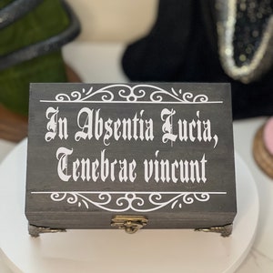 Gothic trinket box Latin Goth gift Jewelry box