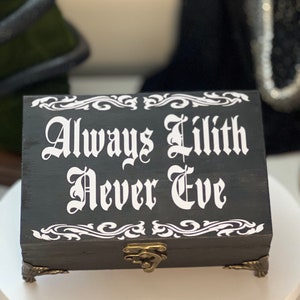 Gothic trinket box Latin Goth gift Jewelry box