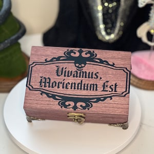Gothic trinket box Latin Goth gift Jewelry box