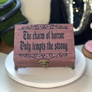Gothic trinket box Latin Goth gift Jewelry box
