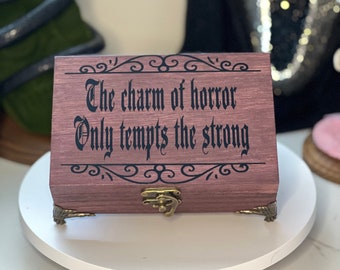 Gothic trinket box Latin Goth gift Jewelry box