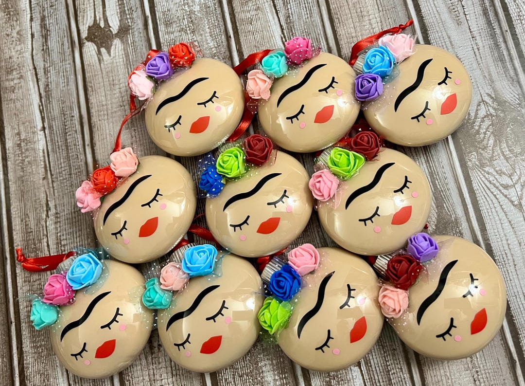 Frida Kahlo Christmas Ornament Folk Art Holiday Decoration Mexican Xmas ...