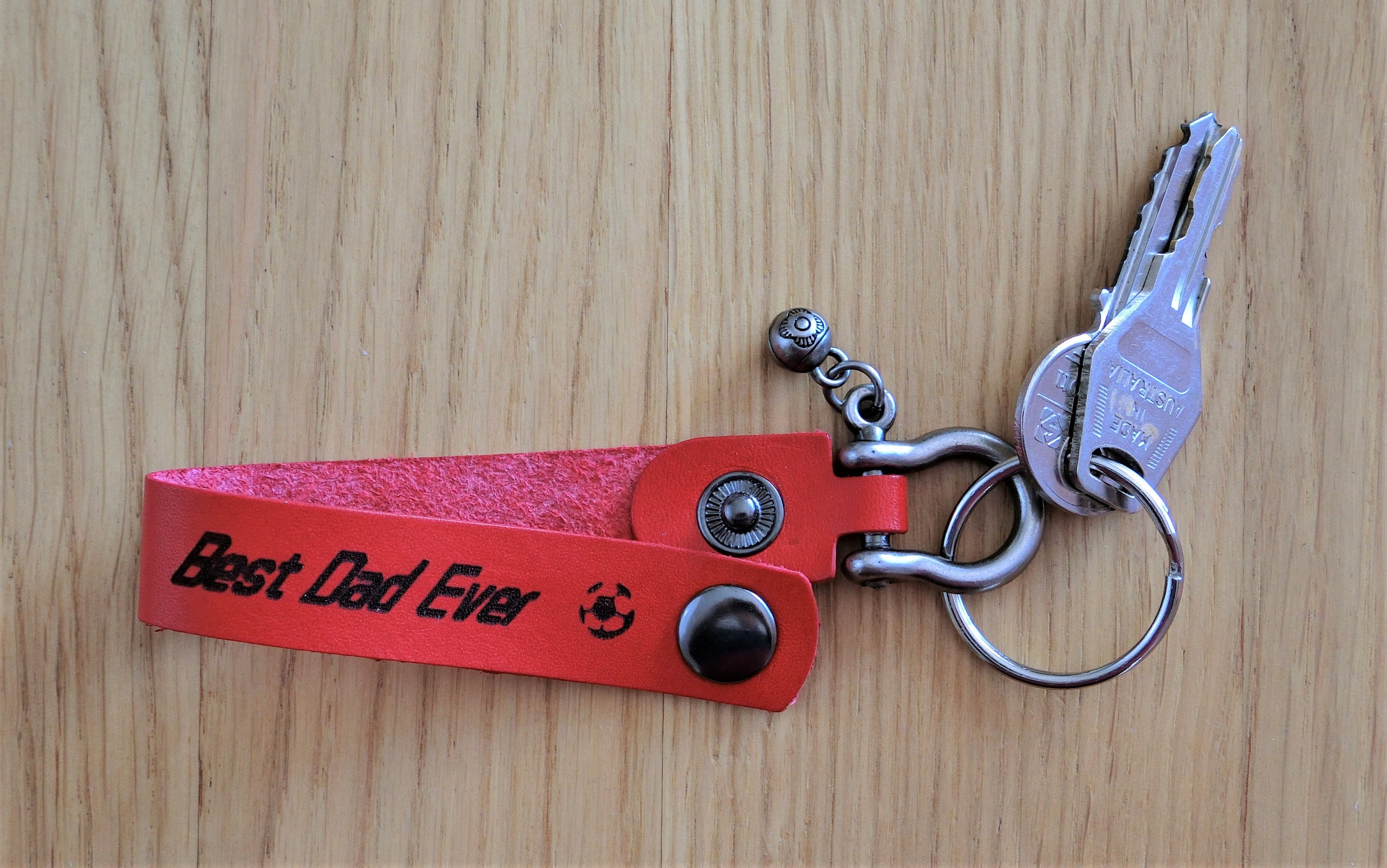 Genuine Leather Belt Loop Keyring with Shackle Etsy