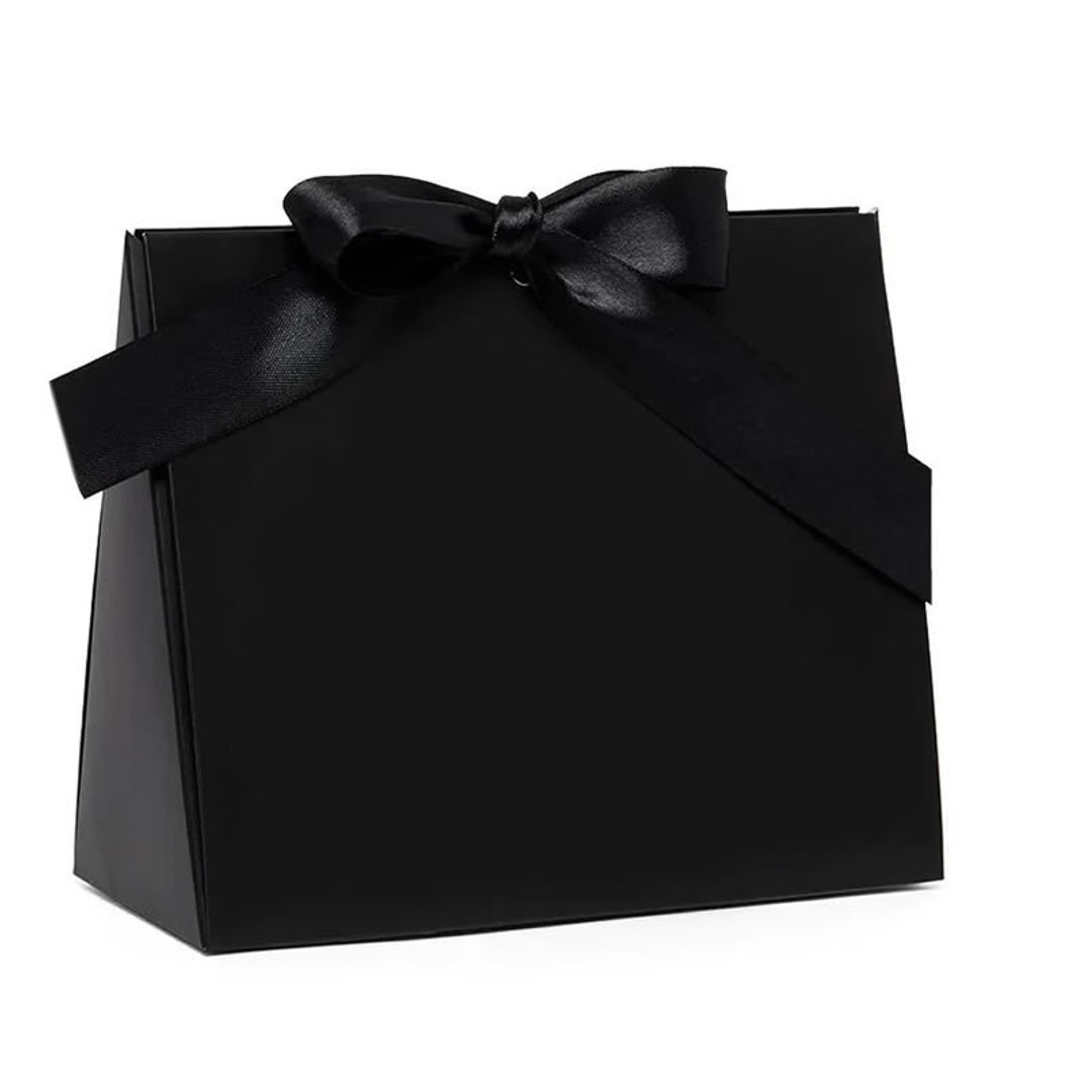6pcs/pack 12.6 Inch Gift Bags With Black Ribbon Handles, Suitable For  Wedding, Birthday Party, Candy, Cookies, Clothes, Shopping Bags