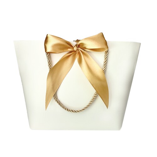 Elegant White Gift Bag 141/4 X 93/4 X Etsy