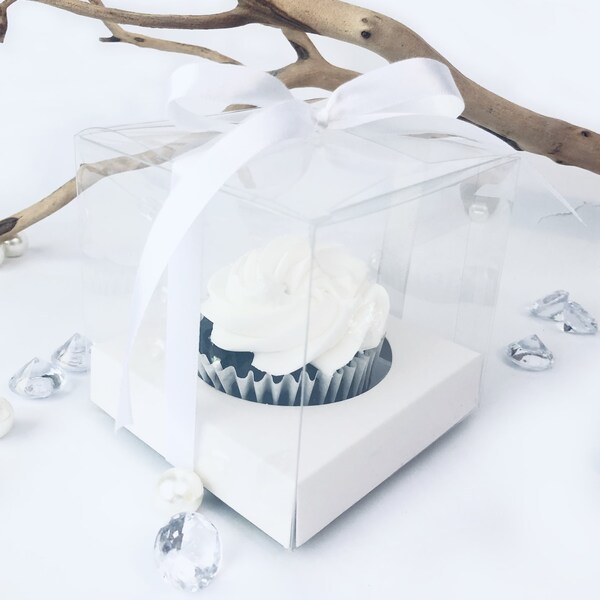 Clear Cupcake Boxes Etsy