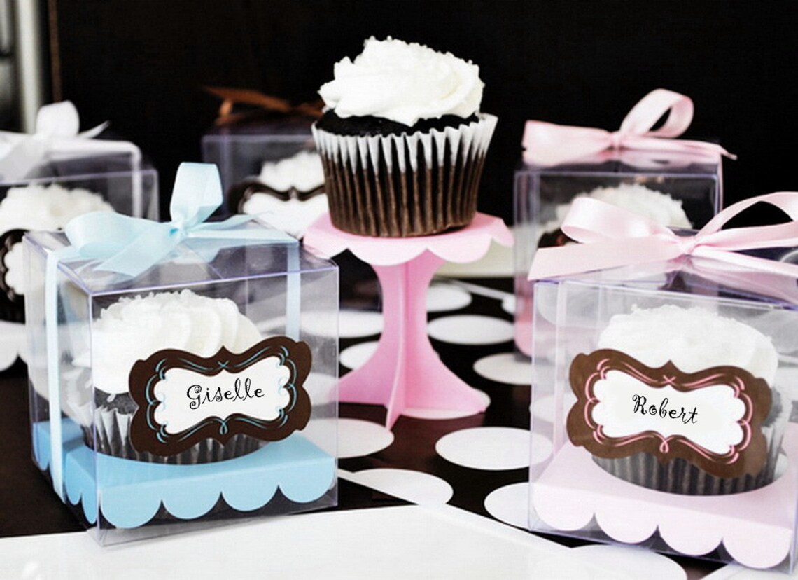 Pack of 10 Light Pink Cupcake Boxes for any Occasion Gift Etsy