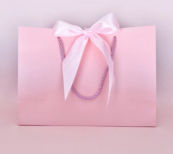 Mini pink gift bags discount