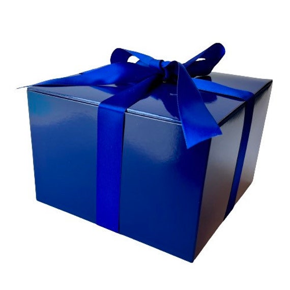 2 cajas: caja de regalo azul real brillante de 6.0 x 6.0 x 4.0 in para  regalo, boda, cumpleaños -  México