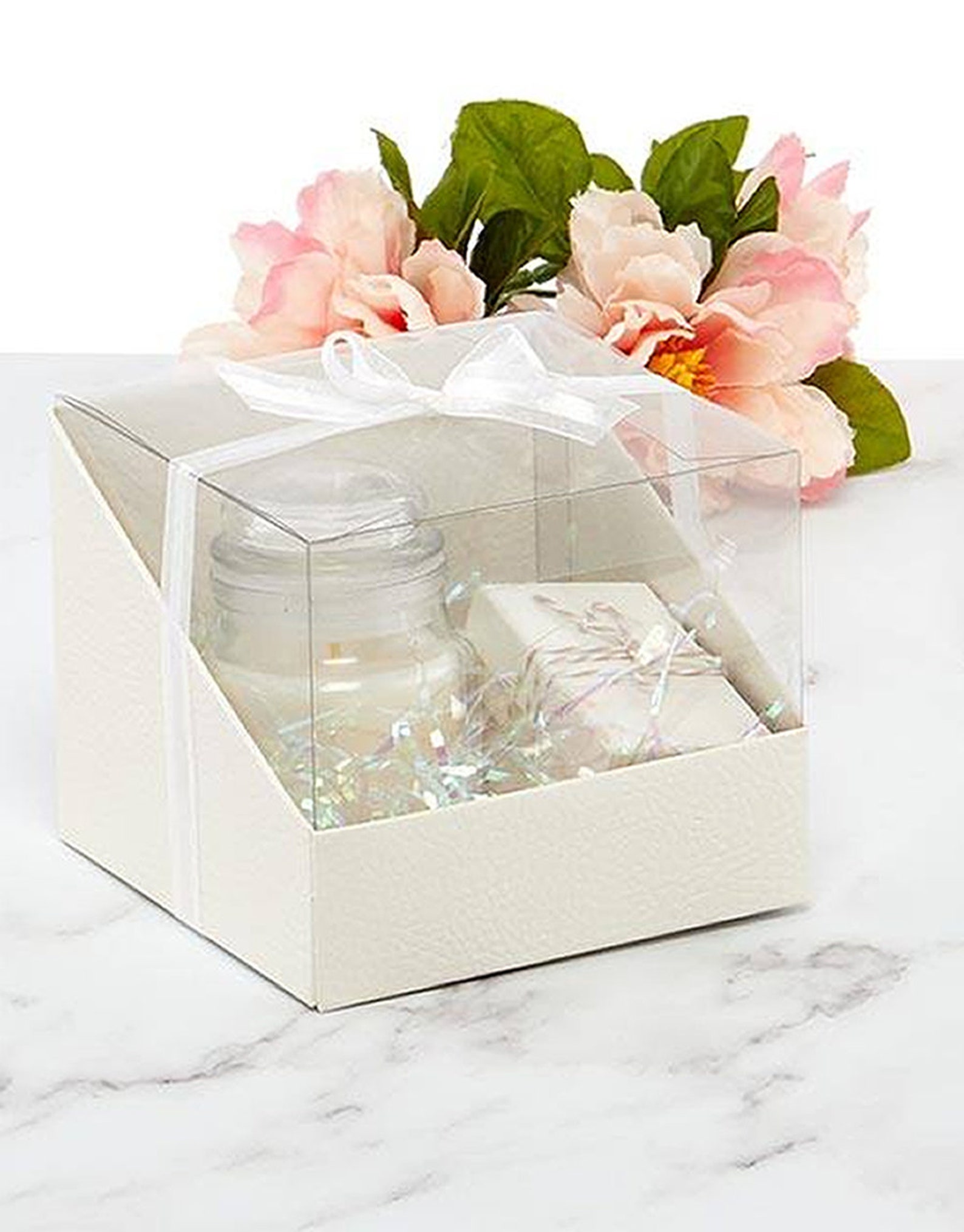 20 Boxes Elegant Gift Boxes 4.75 x 4.75 x 4 inch Clear Top Etsy
