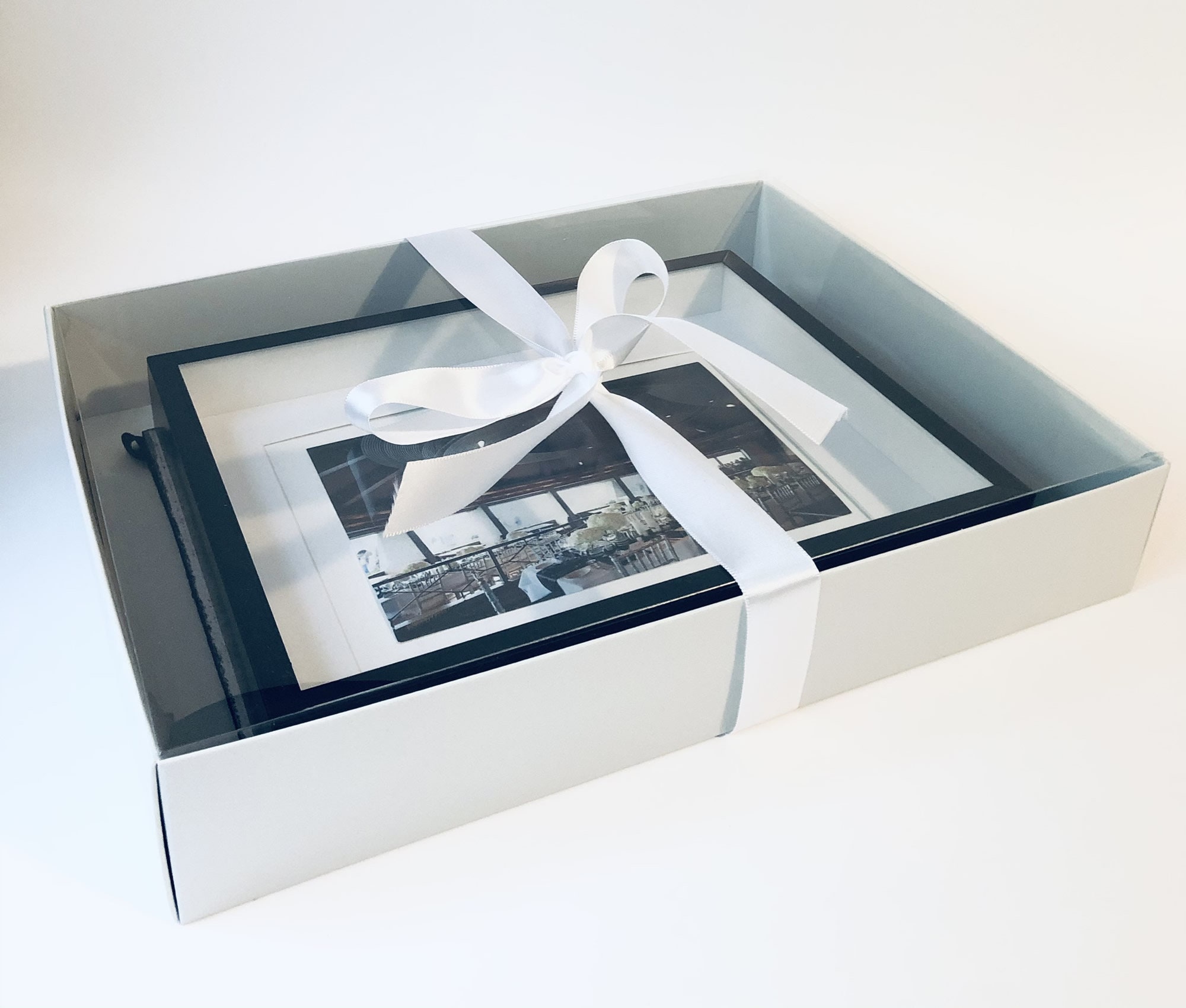 Large Silver 11.25x8.75x2 inch Clear Top Lid Gift Box Clear Etsy