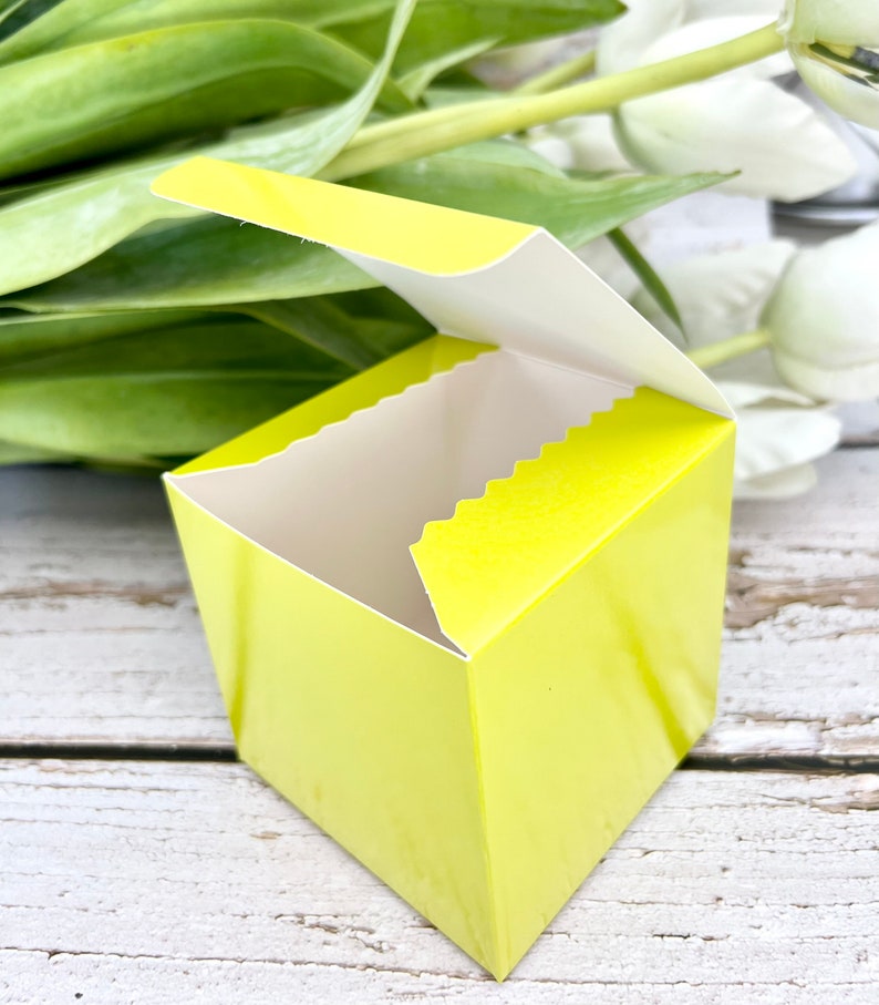 5 Lime Green Cube Gift Box 4x4x4 Inch Cube Boxes for Gift Etsy