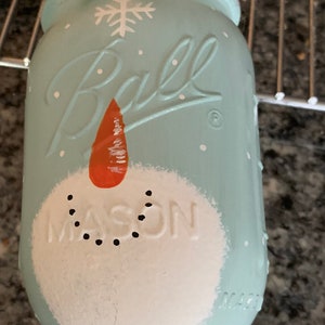 Snowman Mason Jar