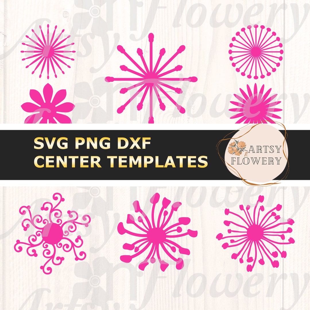 Flower Center SVG, Paper Flower Stamens for Flower Making, Stamen