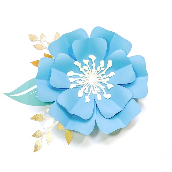 Plantilla de flor de papel SVG Pétalo de flor Flores PDF para - Etsy España