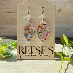 Mushroom Wonderland Acrylic Earrings
