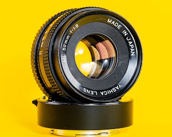 Vintage Yashica Yashikor Aux. Telephoto and Wide Angle 1:4 Lenses