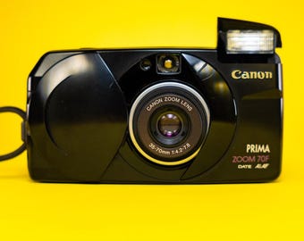 CANON PRIMA ZOOM 70F canon 35mm camera point and shoot film camera 35mm vintage camera