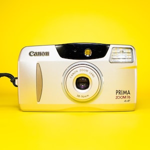 CANON PRIMA ZOOM 76 Fotocamera a pellicola da 35 mm Canon punta e scatta Fotocamera a pellicola Canon Punta e scatta vintage