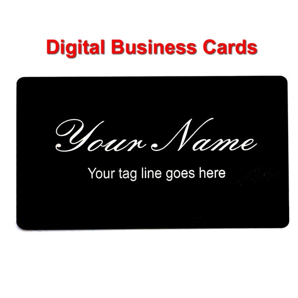 Metal Engraved Business Card Qr Code Etsy