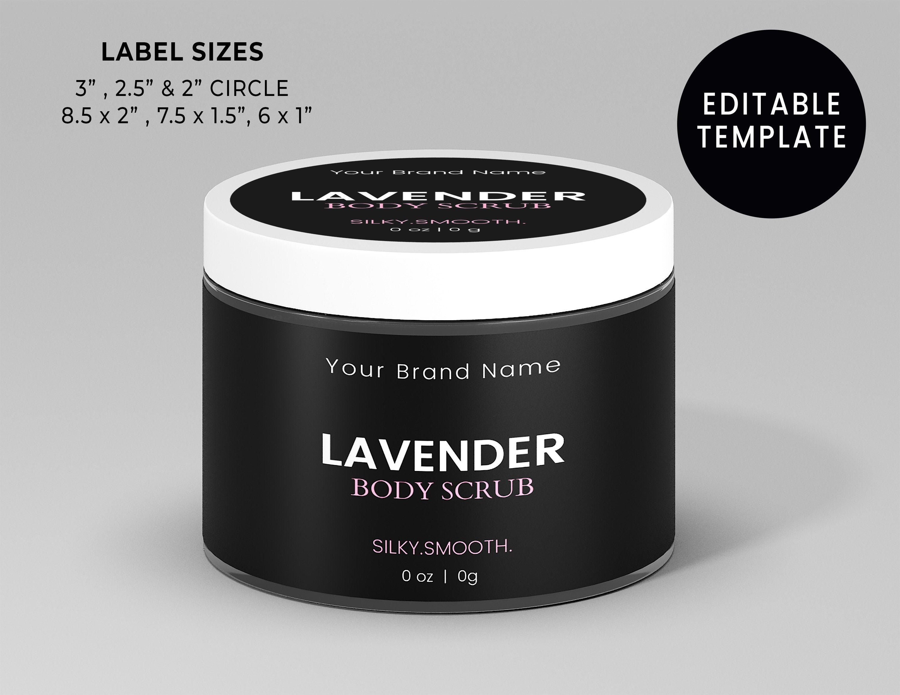 Editable Body Product Label Body Butter Label Custom Label Etsy