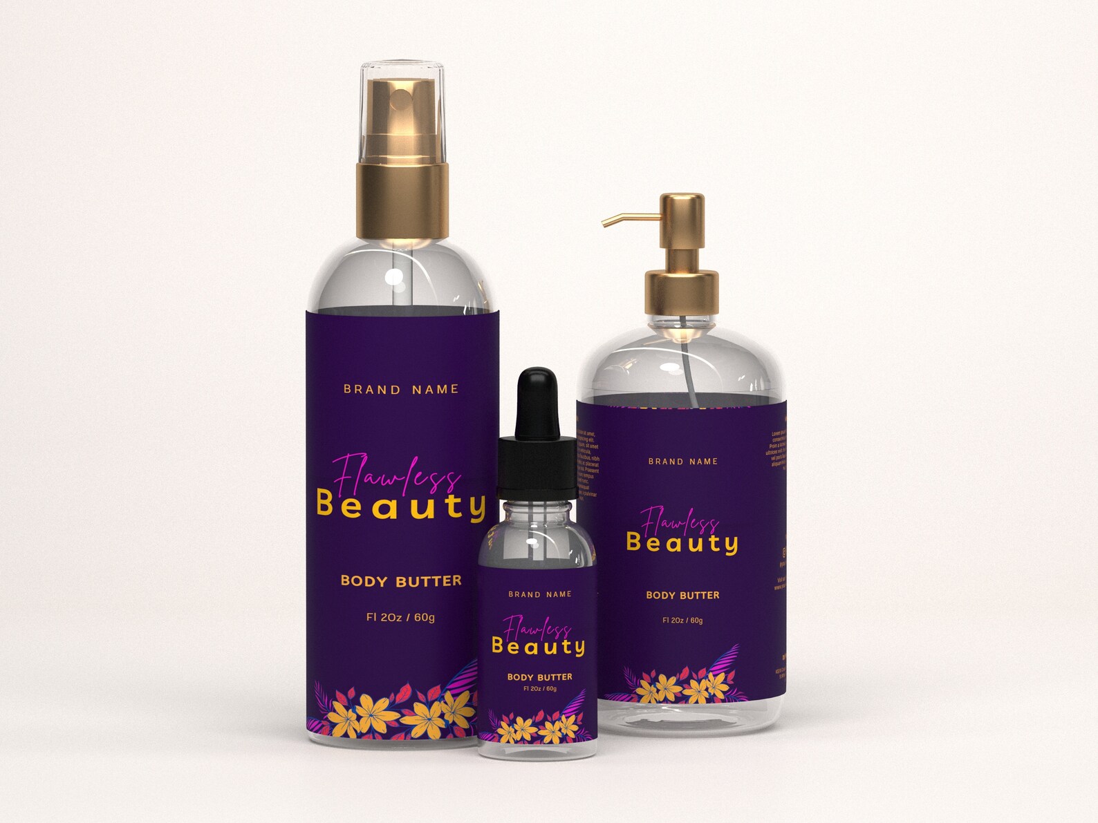 Printable Skin Care Product Label Template Personalisable Etsy