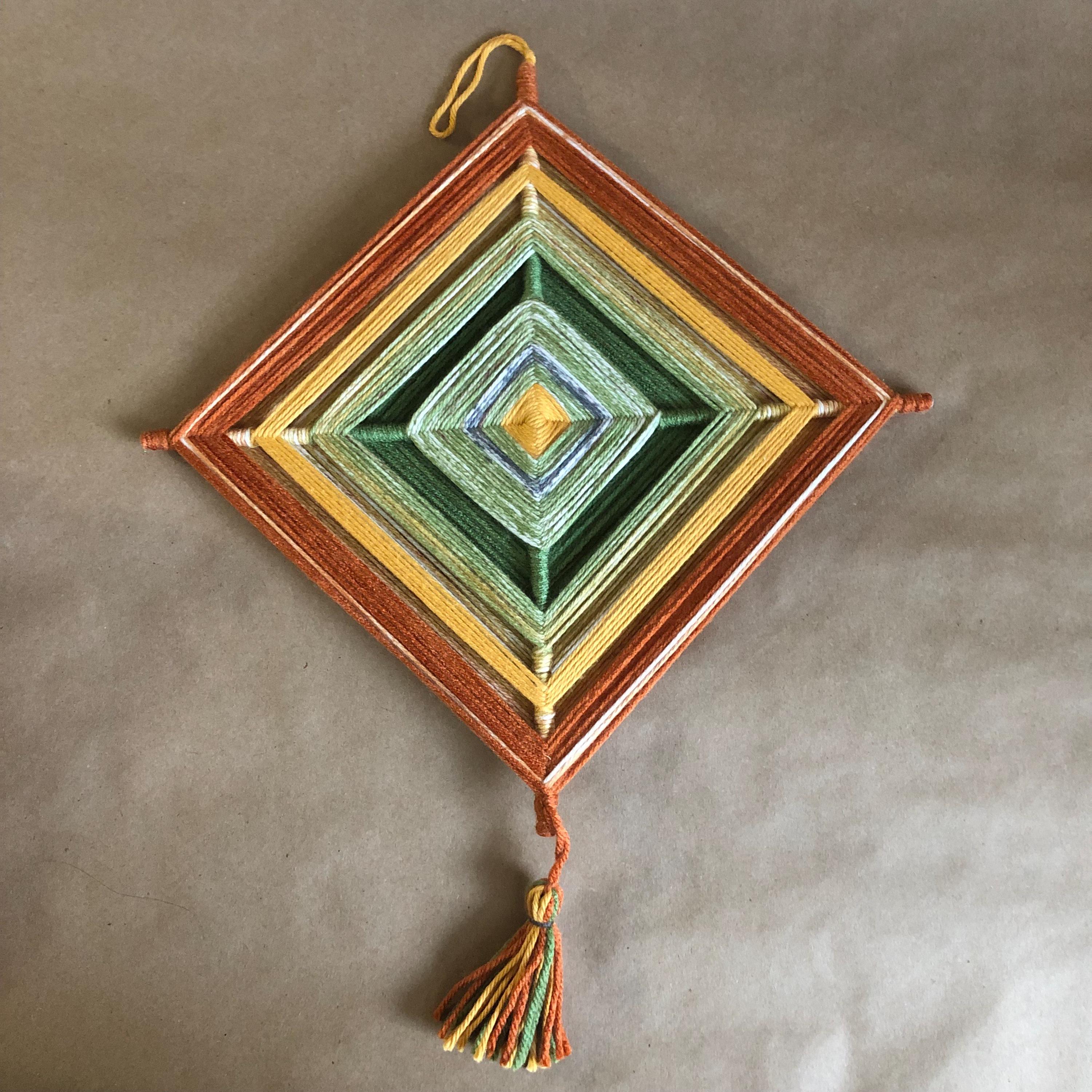 Adorno Hecho a Mano OJO DE DIOS, Ojo de Dios, Símbolo de Bendiciones